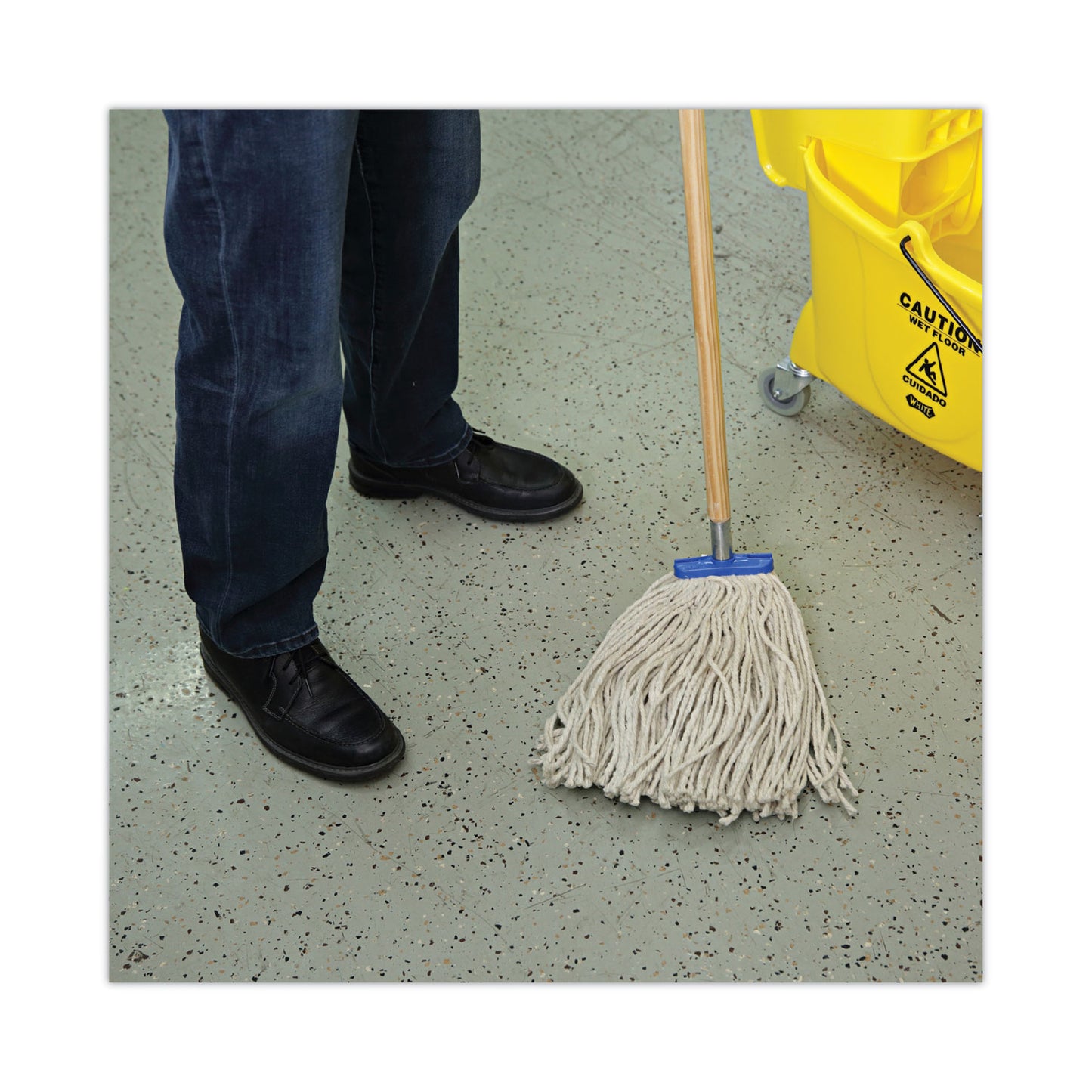 Boardwalk Cut-End Lie-Flat Wet Mop Head, Cotton, 16oz, White, 12/Carton (716CCT)