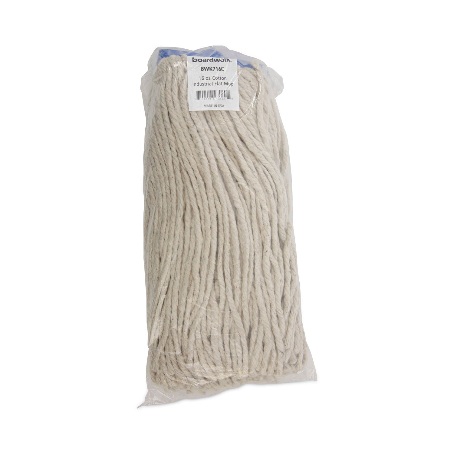 Boardwalk Cut-End Lie-Flat Wet Mop Head, Cotton, 16oz, White (716CEA)