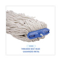 Boardwalk Cut-End Lie-Flat Wet Mop Head, Cotton, 24oz, White (724CEA)