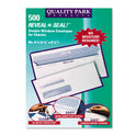 Quality Park Reveal-N-Seal Envelope, #8 5/8, Commercial Flap, Self-Adhesive Closure, 3.63 x 8.63, White, 500/Box (67539)