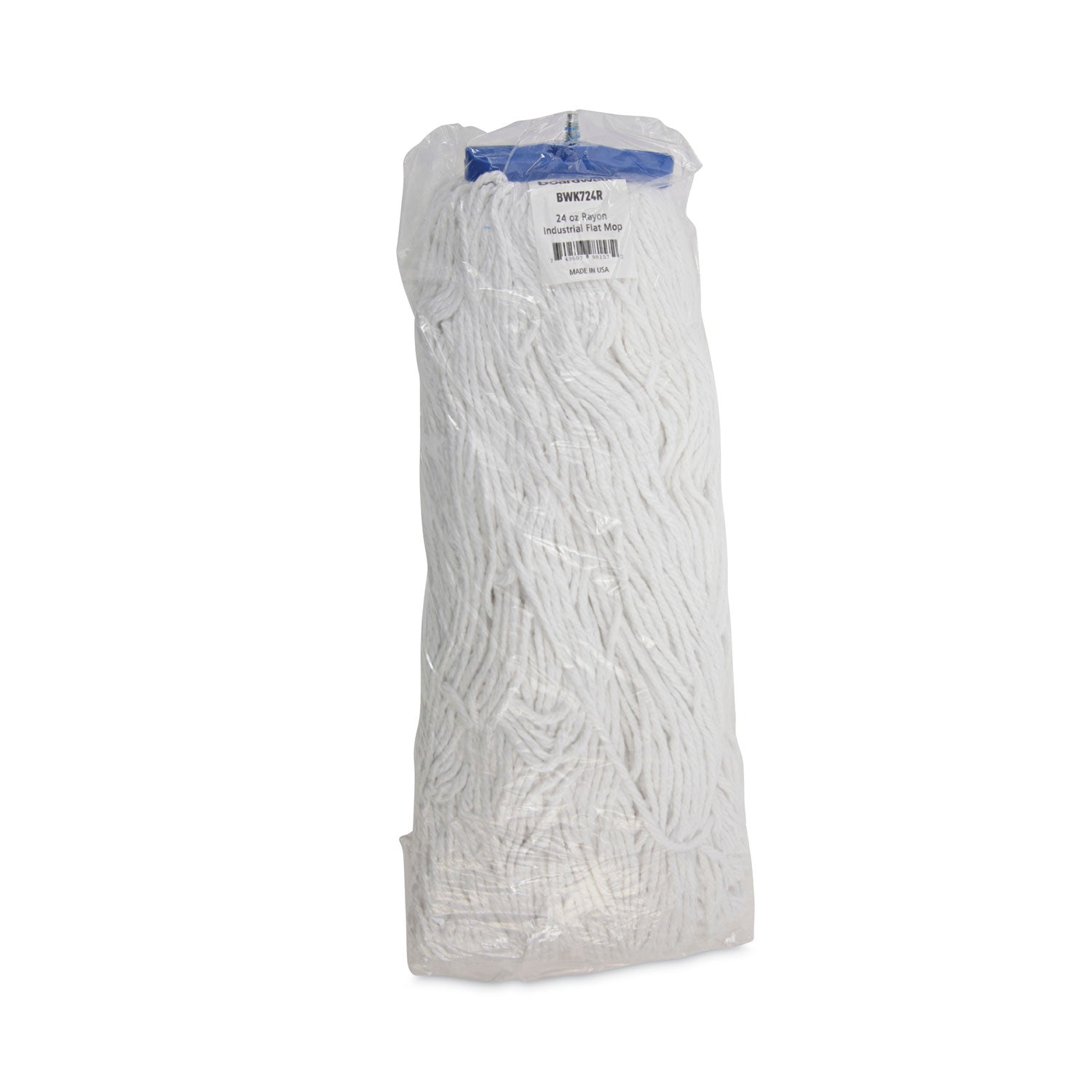 Boardwalk Cut-End Lie-Flat Wet Mop Head, Rayon, 24oz, White (724REA)