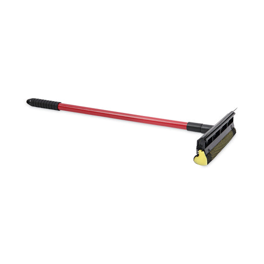 Boardwalk General-Duty Squeegee, 8" Wide Blade, Black/Red, 21" Handle (824)