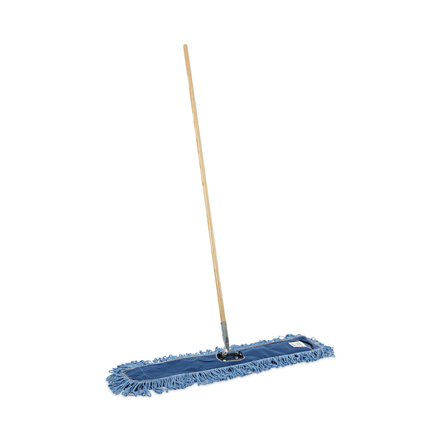 Boardwalk Dry Mopping Kit, 36 x 5 Blue Blended Synthetic Head, 60" Natural Wood/Metal Handle (HL365BSPC)