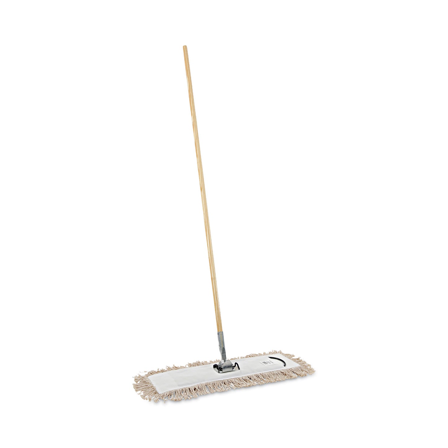 Boardwalk Cotton Dry Mopping Kit, 24 x 5 Natural Cotton Head, 60" Natural Wood Handle (M245C)