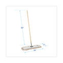 Boardwalk Cotton Dry Mopping Kit, 24 x 5 Natural Cotton Head, 60" Natural Wood Handle (M245C)