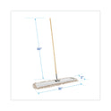 Boardwalk Cotton Dry Mopping Kit, 36 x 5 Natural Cotton Head, 60" Natural Wood Handle (M365C)