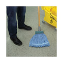 Boardwalk Microfiber Looped-End Wet Mop Heads, Medium, Blue, 12/Carton, 12/Carton (MWTMBCT)