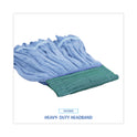 Boardwalk Microfiber Looped-End Wet Mop Heads, Medium, Blue, 12/Carton, 12/Carton (MWTMBCT)