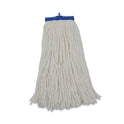 Boardwalk Cut-End Lie-Flat Mop Head, Rayon, 16oz, White, 12/Carton (RM32016)