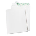 Quality Park Tech-No-Tear Catalog Envelope, Paper Exterior, #10 1/2, Cheese Blade Flap, Self-Adhesive Closure, 9 x 12, White, 100/Box (77390)