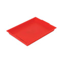 Deflecto Little Artist Antimicrobial Finger Paint Tray, 16 x 1.8 x 12, Red (39507RED)