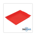 Deflecto Little Artist Antimicrobial Finger Paint Tray, 16 x 1.8 x 12, Red (39507RED)