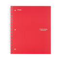 Five Star Wirebound Notebook with Two Pockets, 1-Subject, Wide/Legal Rule, Red Cover, (100) 10.5" x 8" Sheets (5200)