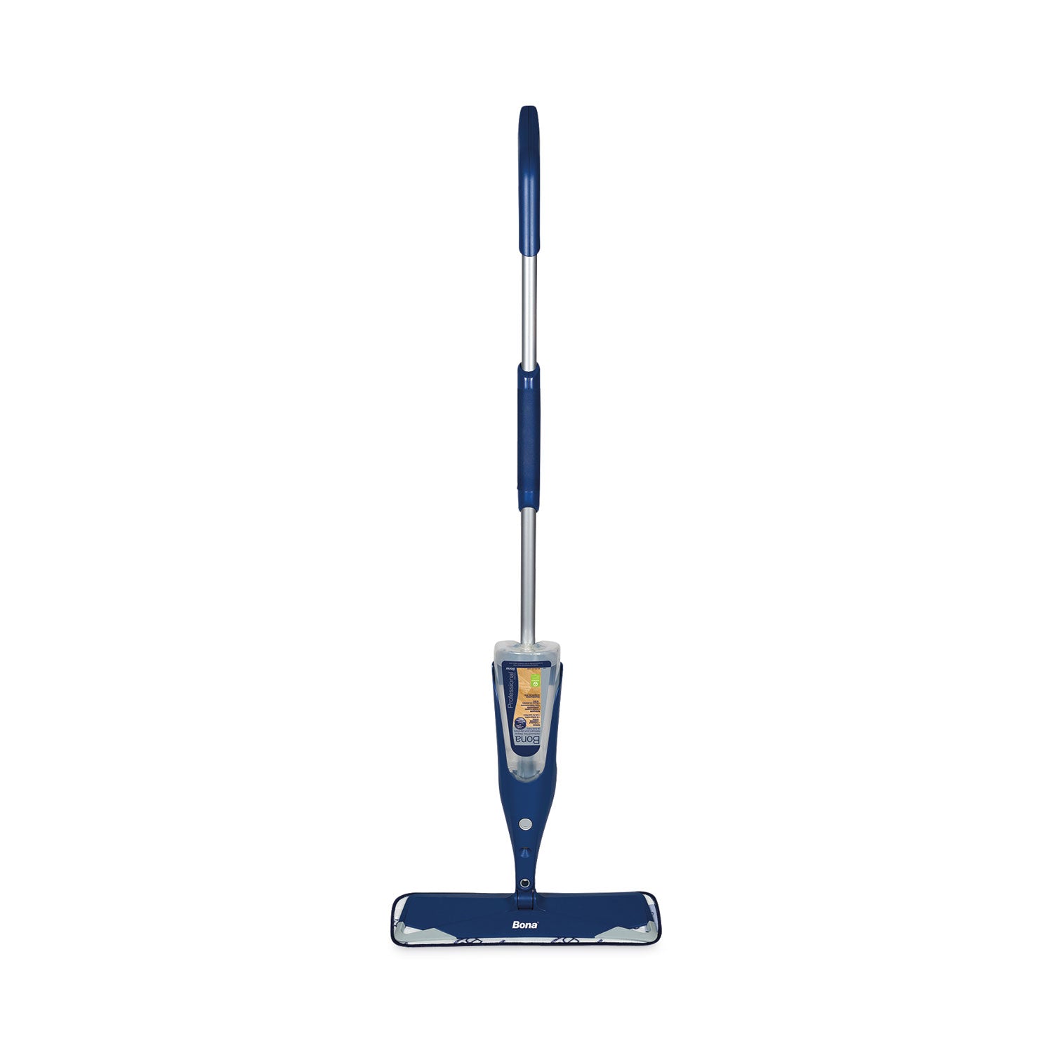 Bona Hardwood Floor Mop, 15" Wide Microfiber Head, 52" Blue Plastic/Steel Handle (WM710013408)