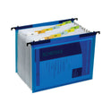 C-Line Expanding File with Hang Tabs, Pre-Printed Index-Tab Inserts, 12 Sections, 1" Capacity, Letter Size, 1/6-Cut Tabs, Blue (58215)