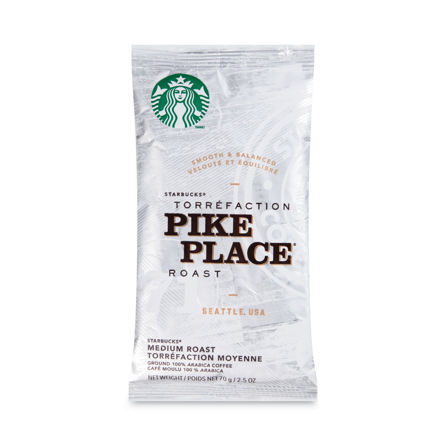 Starbucks Coffee, Pike Place, 2.5oz, 18/Box (11018197)