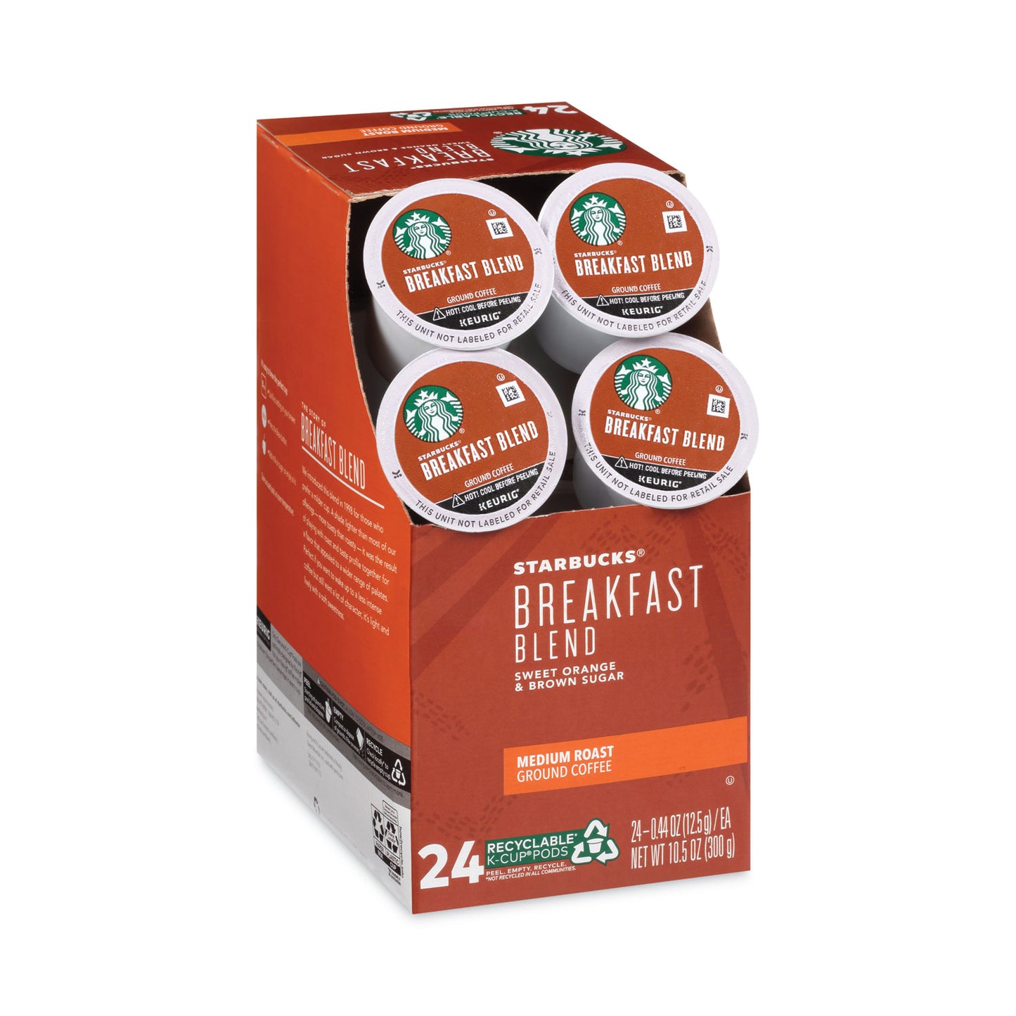 Starbucks Breakfast Blend Coffee K-Cups, 96/Carton (011111157CT)