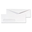 Quality Park Invoice-Format Address-Window Envelope, #10, Commercial Flap, Gummed Closure, 4.13 x 9.5, White, 500/Box (90120)