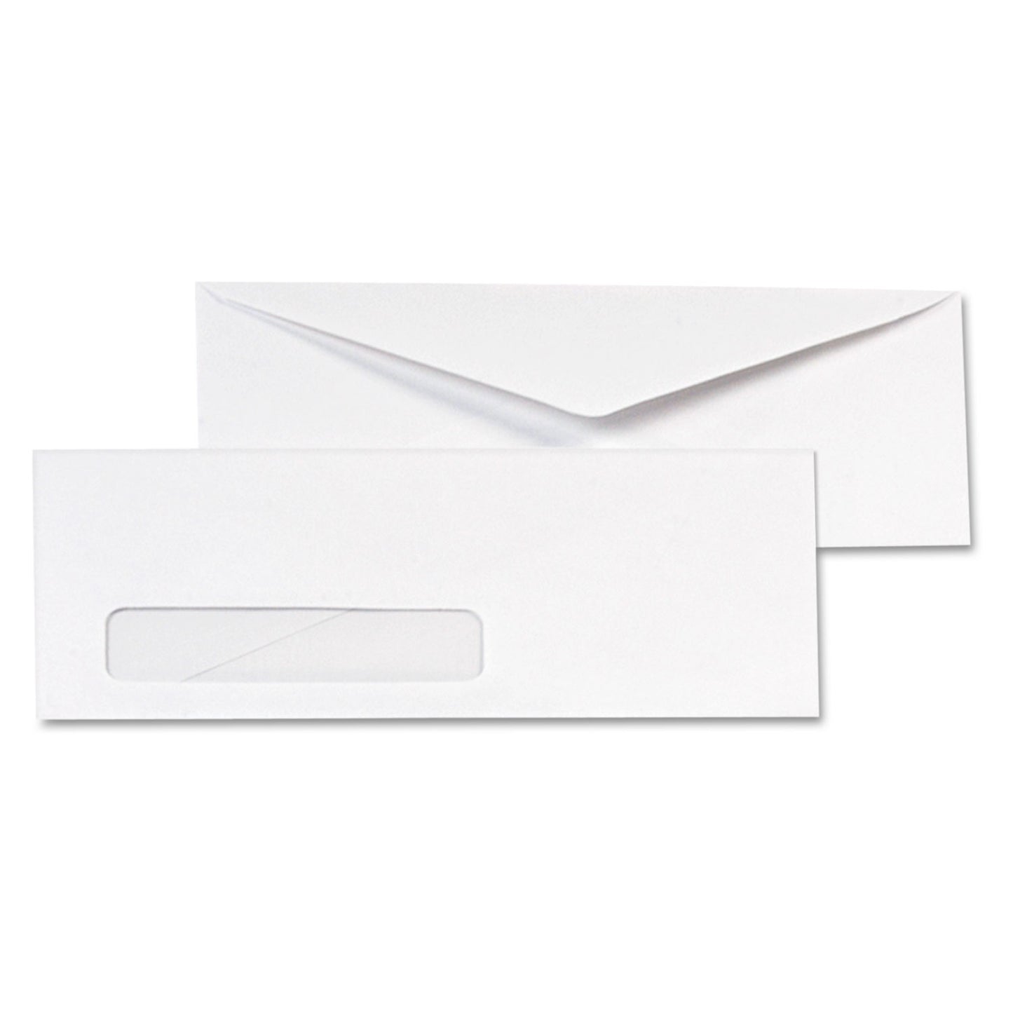 Quality Park Invoice-Format Address-Window Envelope, #10, Commercial Flap, Gummed Closure, 4.13 x 9.5, White, 500/Box (90120)