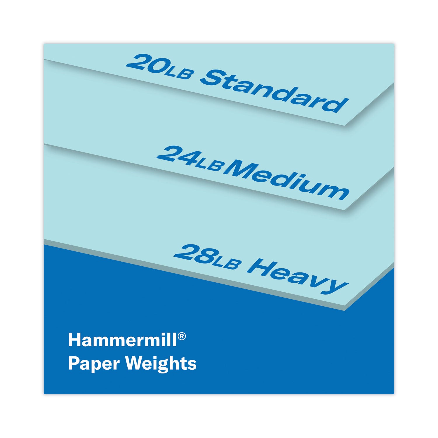Hammermill Colors Print Paper, 20 lb Bond Weight, 8.5 x 11, Blue, 500/Ream (103309)