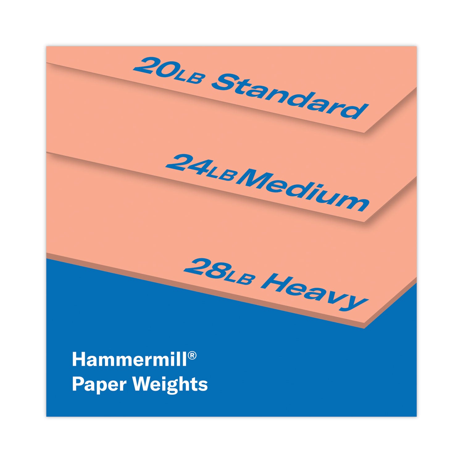 Hammermill Colors Print Paper, 20 lb Bond Weight, 8.5 x 11, Salmon, 500/Ream (103119)