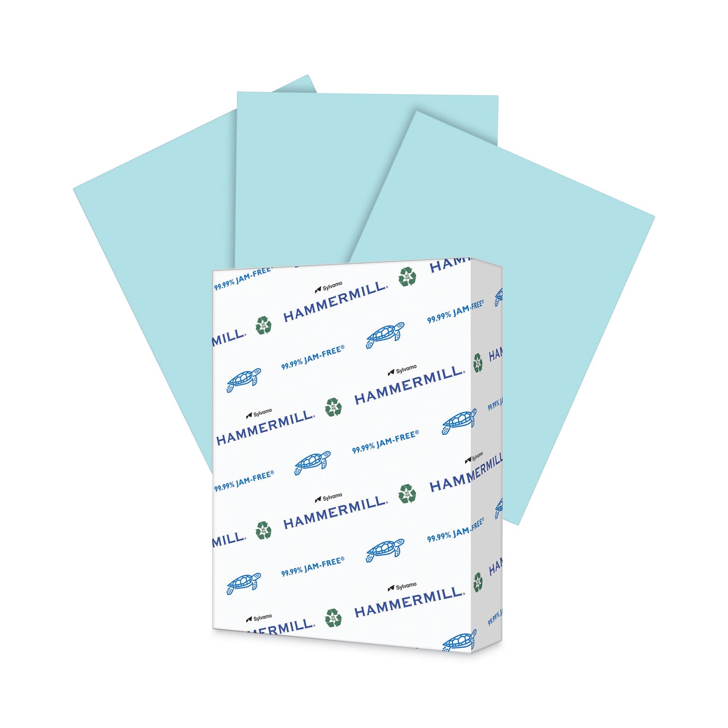 Hammermill Colors Print Paper, 20 lb Bond Weight, 8.5 x 11, Blue, 500/Ream (103309)