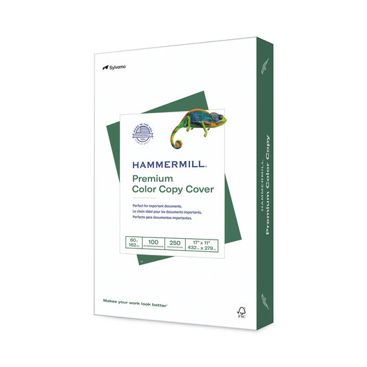 Hammermill Premium Color Copy Cover, 100 Bright, 60 lb Cover Weight, 17 x 11, 250/Pack (122556)