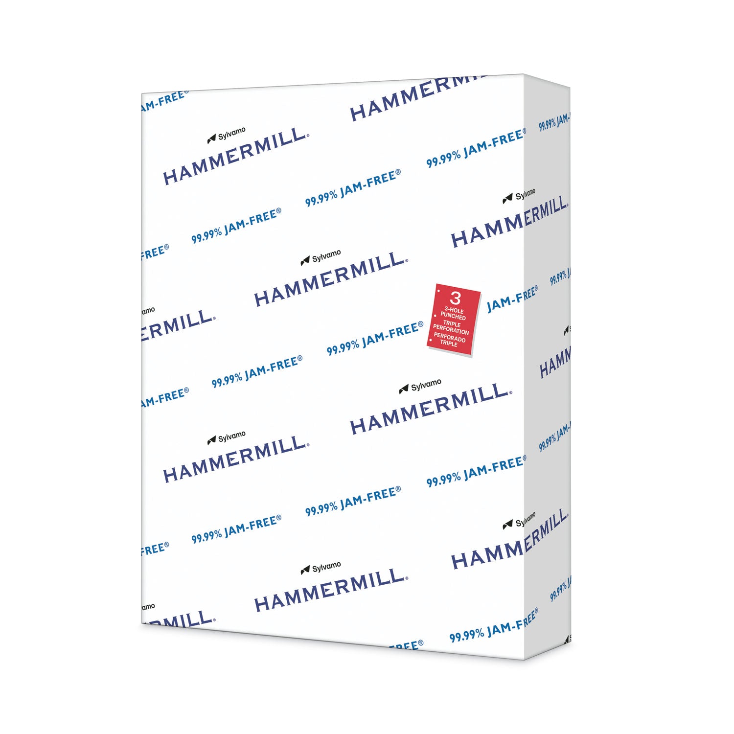 Hammermill Copy Plus Print Paper, 92 Bright, 3-Hole, 20 lb Bond Weight, 8.5 x 11, White, 500/Ream (105031)
