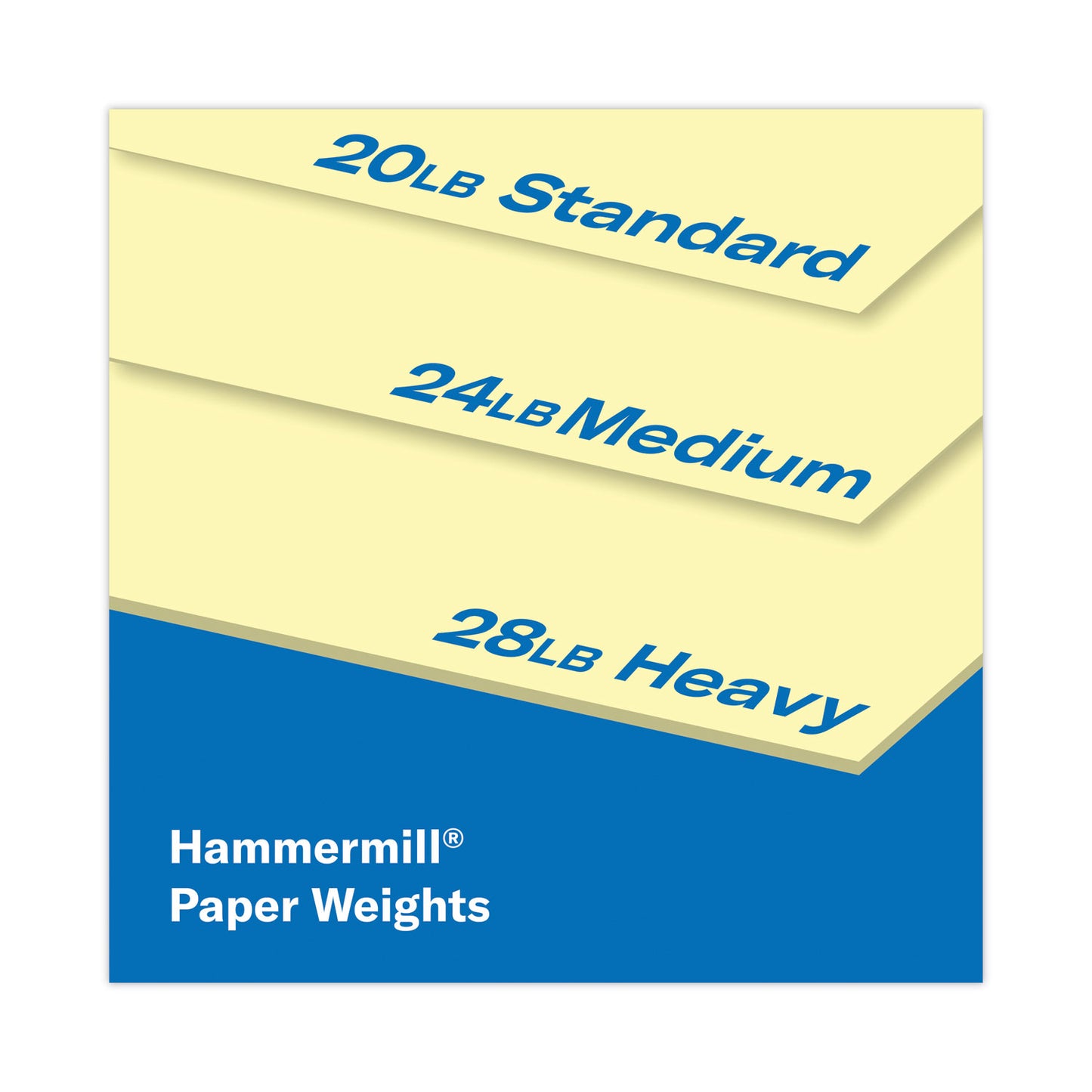 Hammermill Colors Print Paper, 20 lb Bond Weight, 8.5 x 11, Canary, 500/Ream (103341)