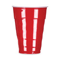 Hefty Easy Grip Disposable Plastic Party Cups, 18 oz, Red, 50/Pack, 8 Packs/Carton (C21895)