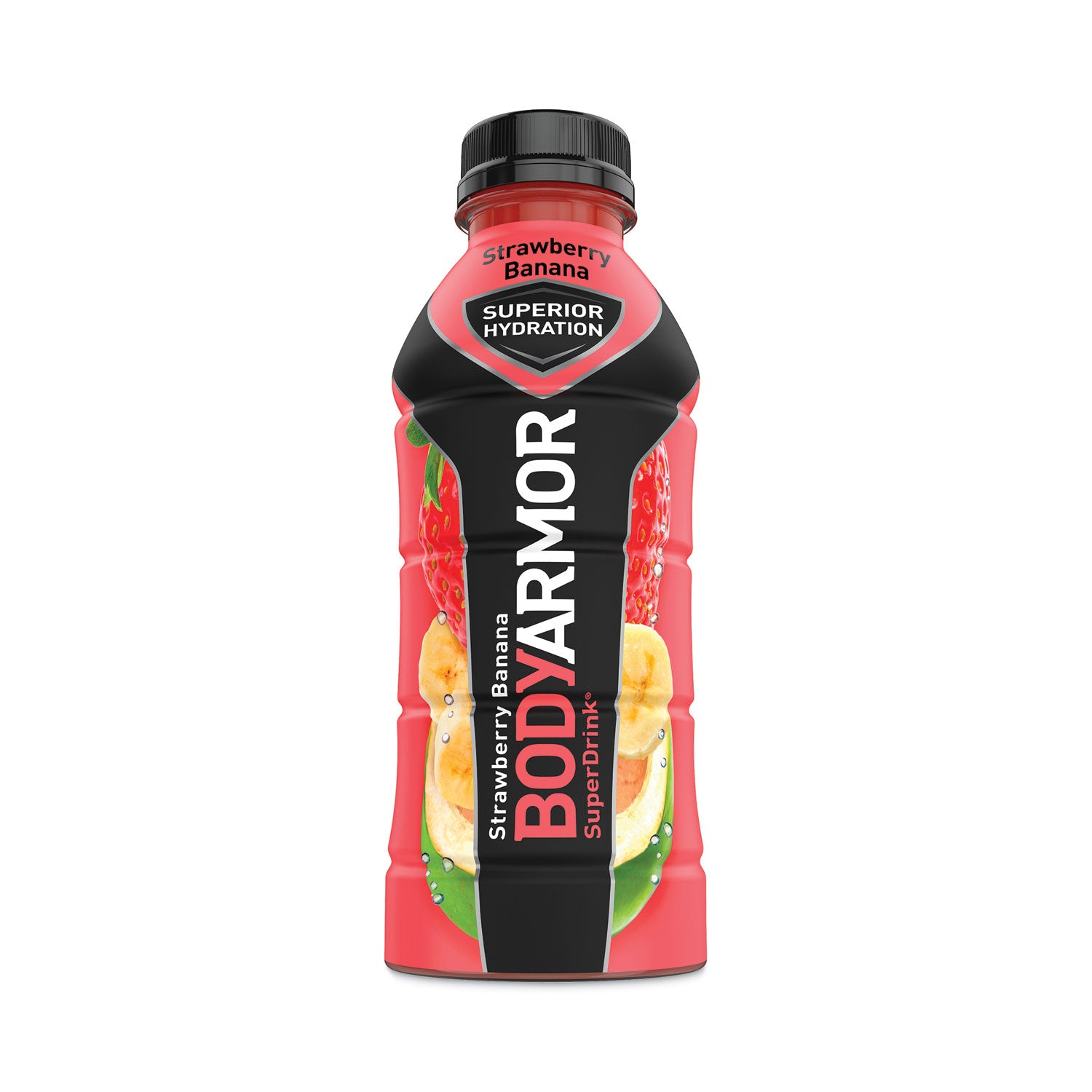 BodyArmor SuperDrink Sports Drink, Strawberry Banana, 16 oz Bottle, 12/Pack (10000314)