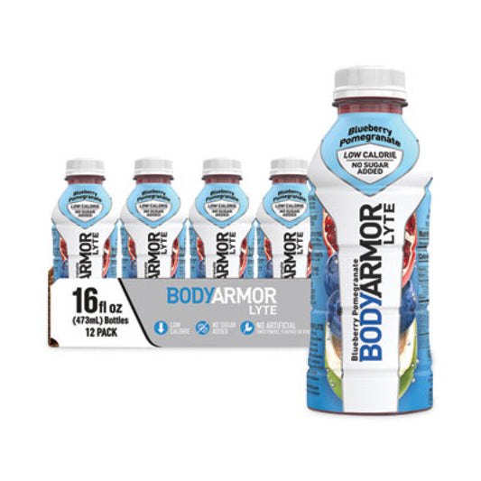 BodyArmor LYTE Sports Drink, Blueberry Pomegranate, 16 oz Bottle, 12/Pack (10002011)