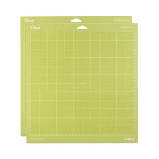 Cricut StandardGrip Machine Mat, 12 x 12, Green, 2/Pack (2001974)