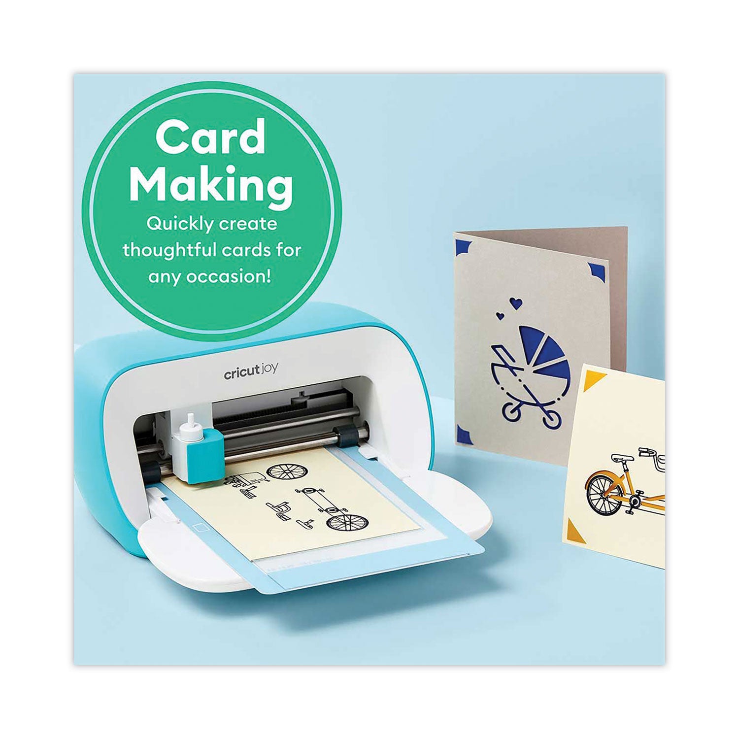 Cricut Joy Die Cutting Machine, 4.5 x 6.5, Teal/White (2007813)