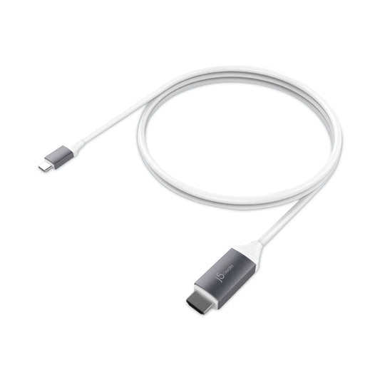 j5create HDMI 4K Audio/Video Cable, 6 ft, White (JCC153G)