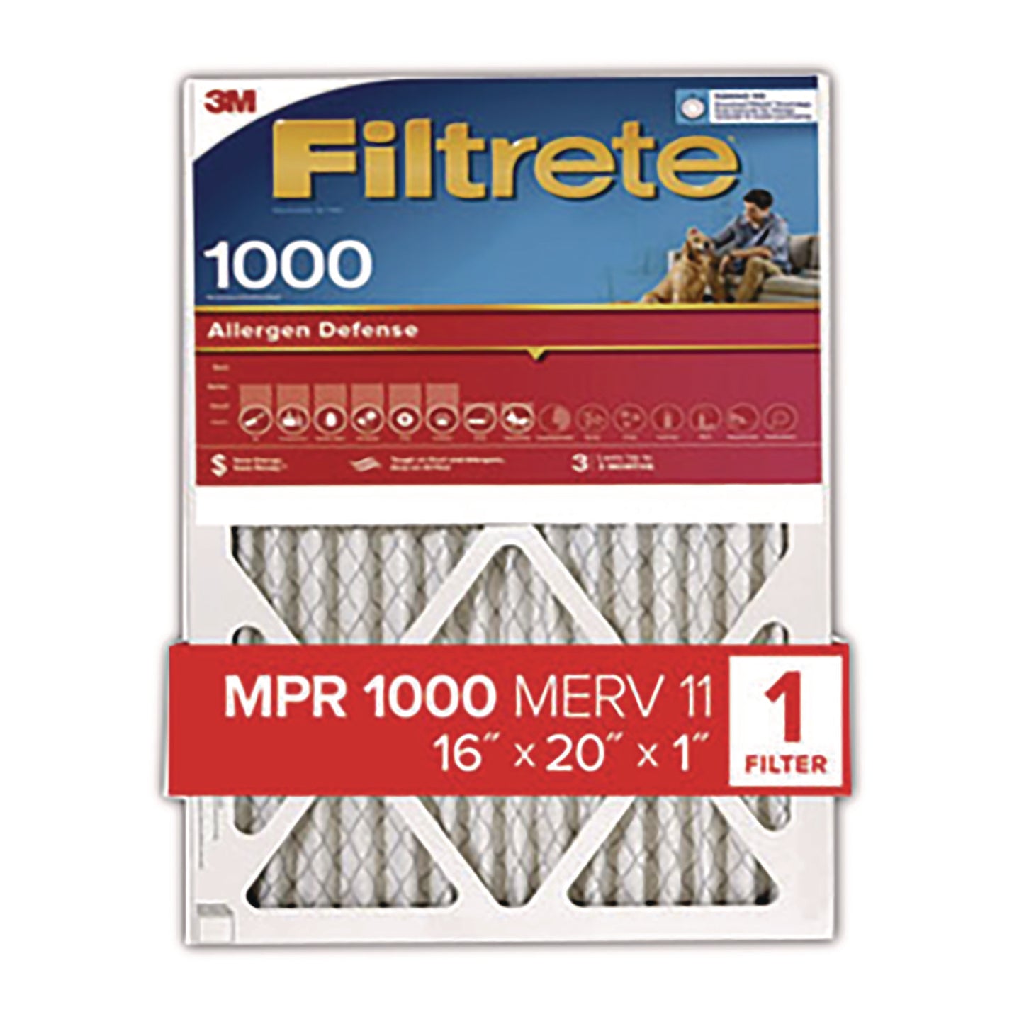 Filtrete Allergen Defense Air Filter, 16 x 20 (70071355914)