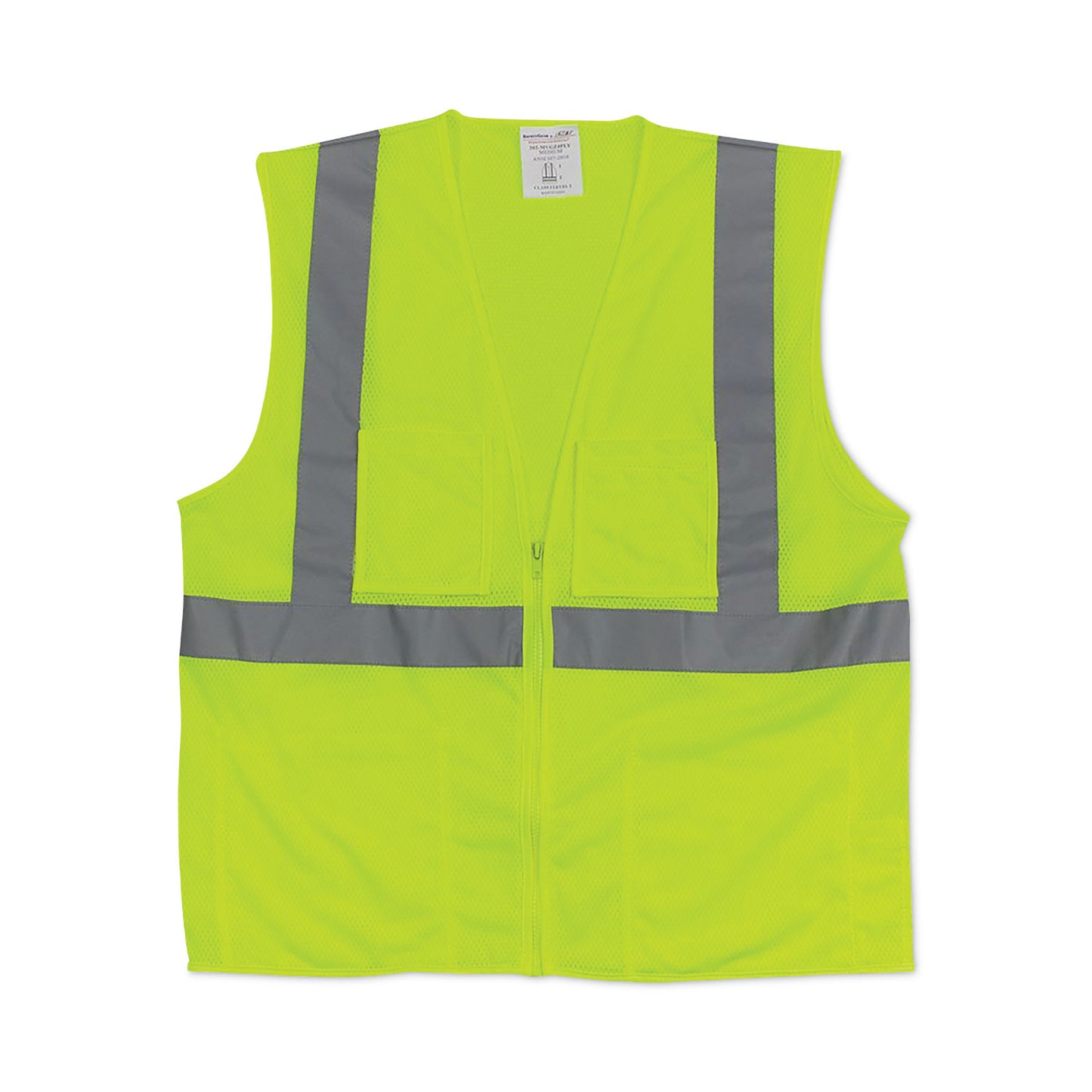 PIP ANSI Class 2 Hook and Loop Safety Vest, 2X-Large, Hi-Viz Lime Yellow (302MVGLY2X)