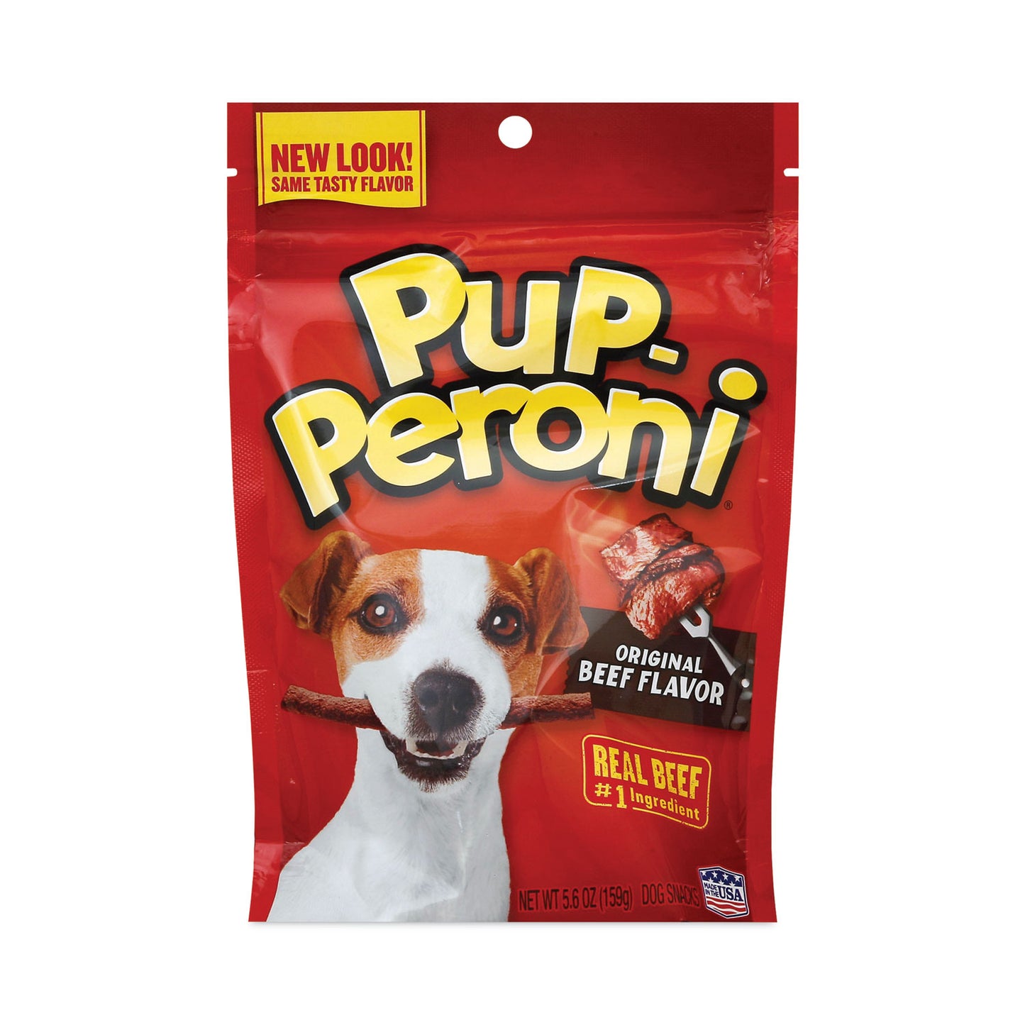 Pup-Peroni Original Beef Flavor Dog Snack Sticks, 8 oz Pouch, 8/Carton (SMU51021CS)