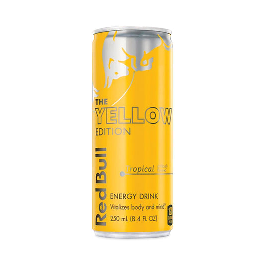 Red Bull The Yellow Edition Tropical Energy Drink, Tropical Punch, 8.4 oz Can, 24/Carton (RBD28162)