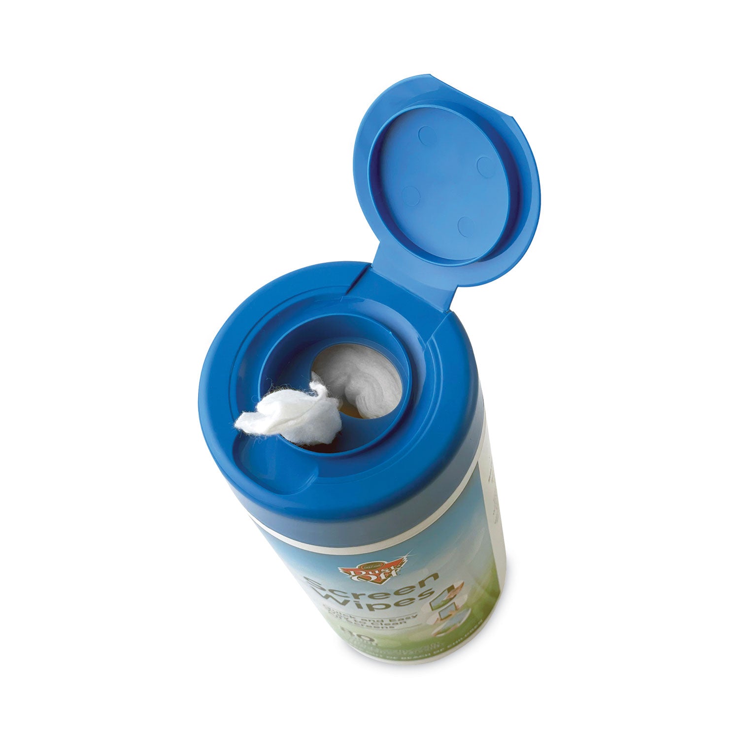 Dust-Off Premoistened Monitor Cleaning Wipes, Cloth, 5 x 7, Citrus, White, 80/Tub (DSCT)