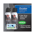 Dust-Off Disposable Compressed Air Duster, 10 oz Can, 2/Pack (DSXLPW)