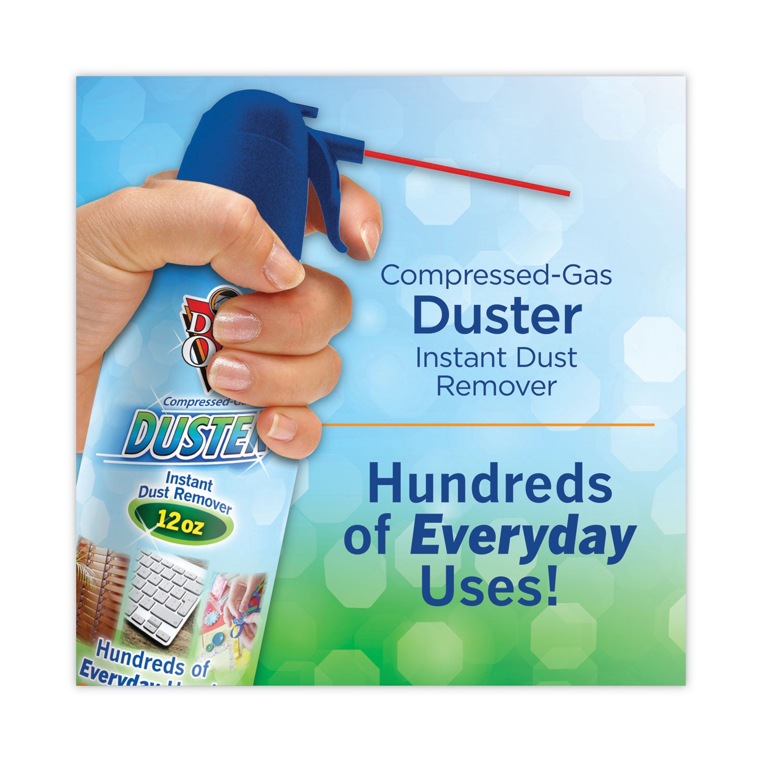 Dust-Off Disposable Compressed Air Duster, 12 oz Can (DPSXL12)