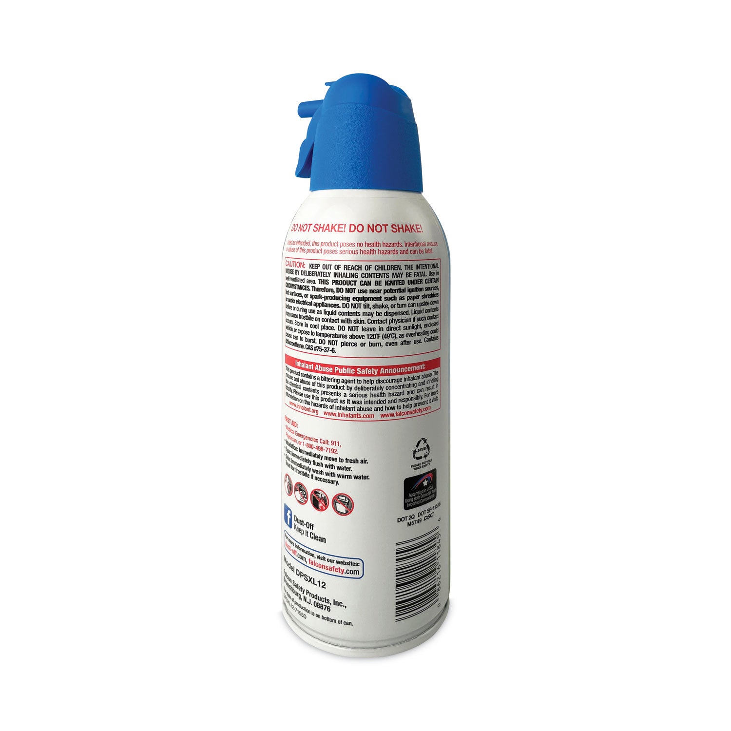 Dust-Off Disposable Compressed Air Duster, 12 oz Can (DPSXL12)