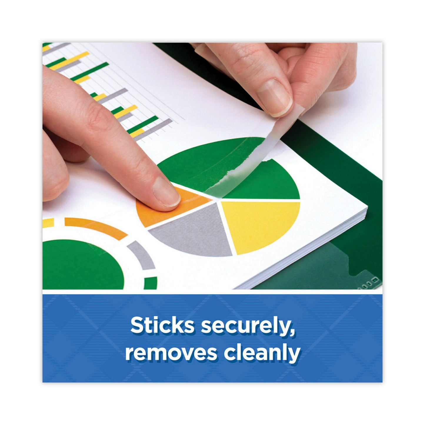 Scotch Wall-Safe Tape with Dispenser, 1" Core, 0.75" x 50 ft, Clear, 2/Pack (183DM2)