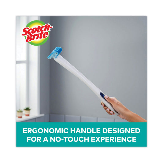 Scotch-Brite Toilet Scrubber Starter Kit, 1 Handle and 5 Scrubbers, White/Blue (558SK4NP)