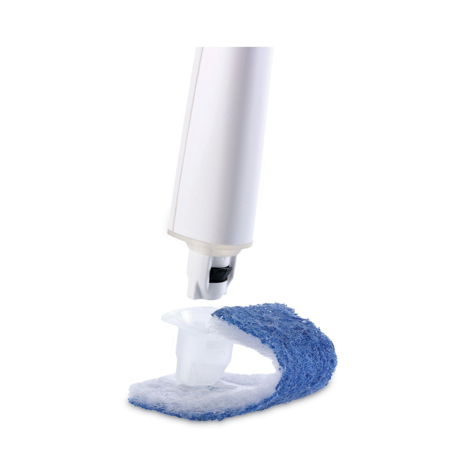 Scotch-Brite Toilet Scrubber Starter Kit, 1 Handle and 5 Scrubbers, White/Blue (558SK4NP)