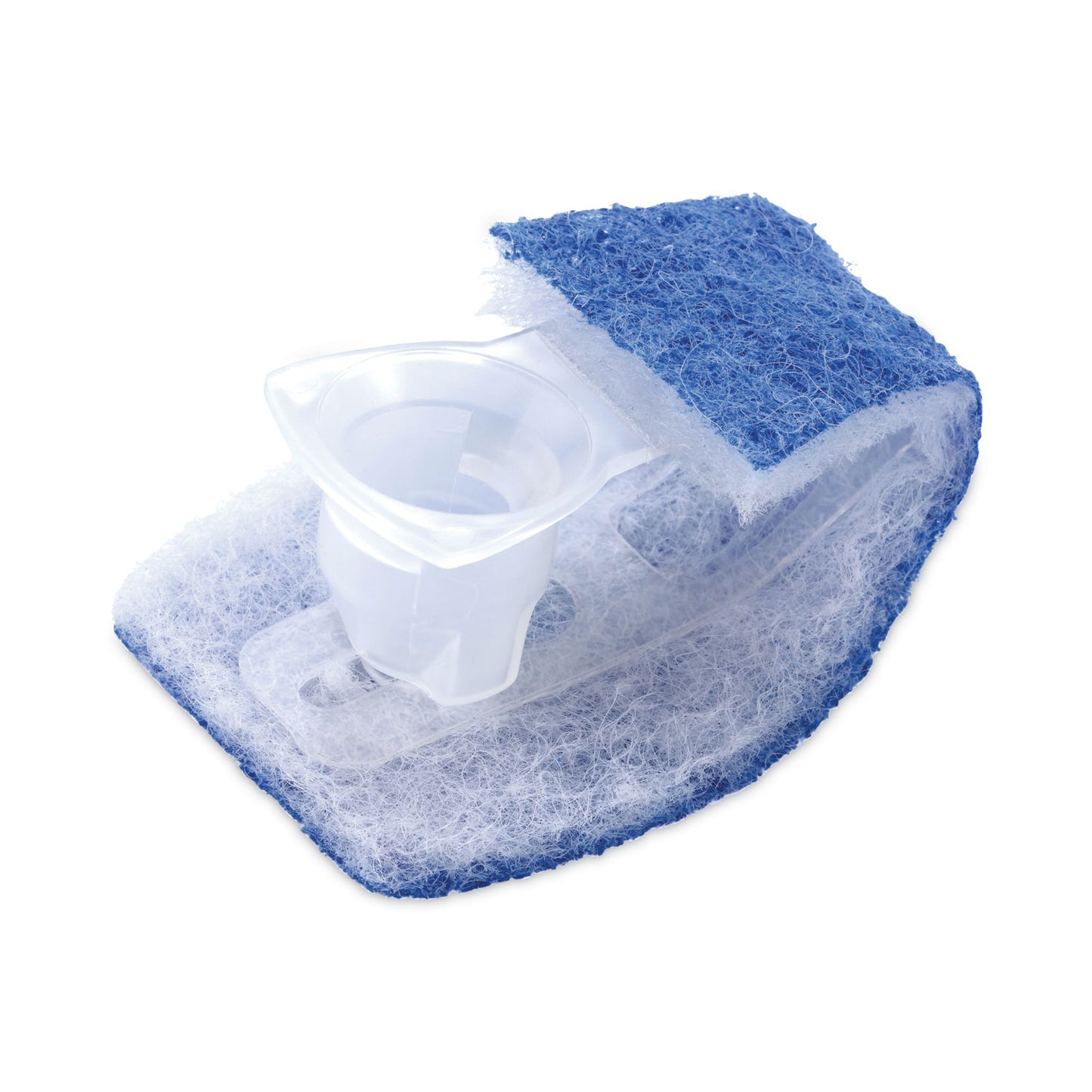 Scotch-Brite Toilet Scrubber Starter Kit, 1 Handle and 5 Scrubbers, White/Blue (558SK4NP)