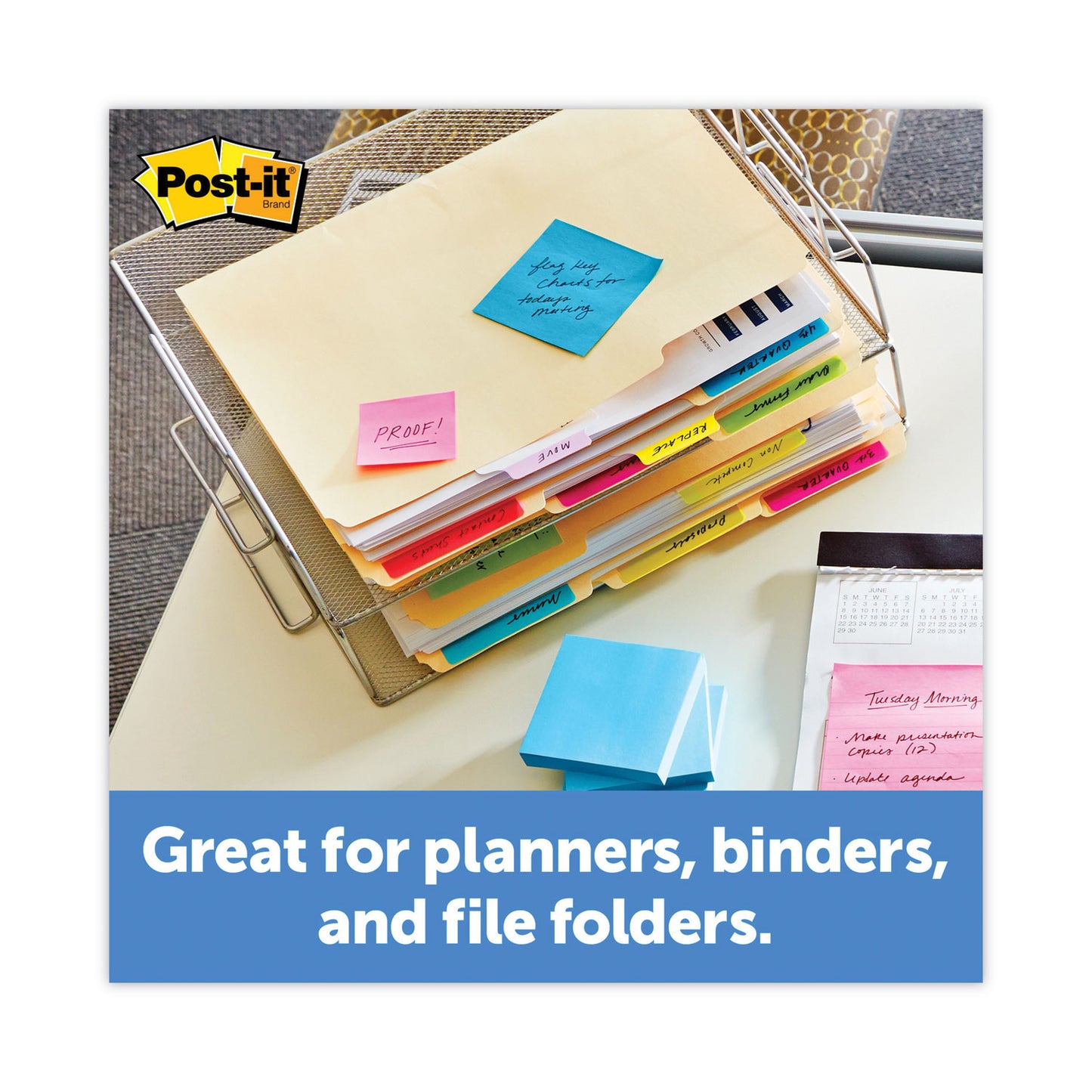 Post-it Lined Tabs, 1/5-Cut, White, 2" Wide, 50/Pack (686F50WH)