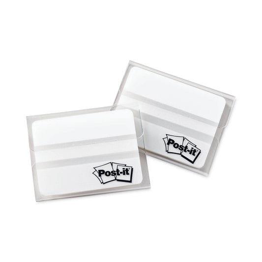 Post-it Lined Tabs, 1/5-Cut, White, 2" Wide, 50/Pack (686F50WH)