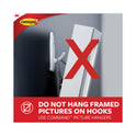 Command General Purpose Hooks, Medium, Metal, White, 2 lb Capacity, 35 Hooks and 40 Strips/Pack (17065S35NA)